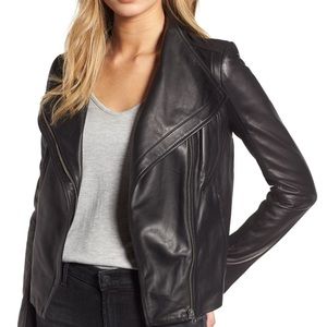 Trouve Leather Moto Jacket